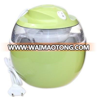 0.6 litre ice cream machine for home compact appearance,colorful,mechanical time control,automatical easy operation